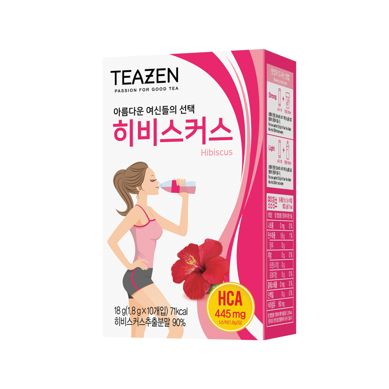 TEAZEN Hibiscus Water Mix 1.8g x 10p x 12