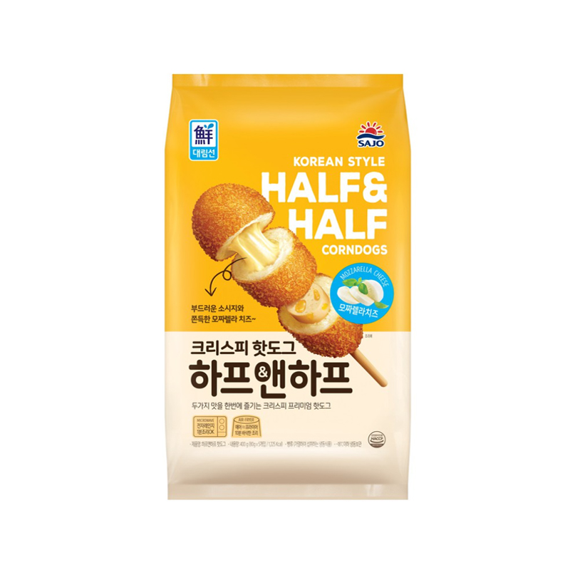 SAJO Daelimseon Crispy Hot Dog Half & Half (F) 80g x 5p x 12