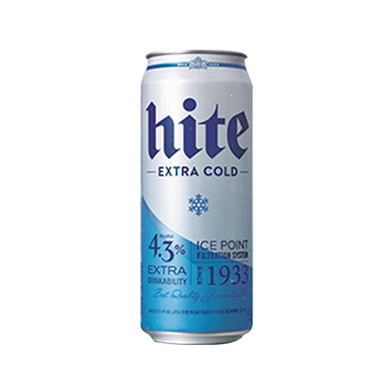 HITE JINRO Hite Beer Extra Cold CAN Alc. 4.3% 500ml x 24