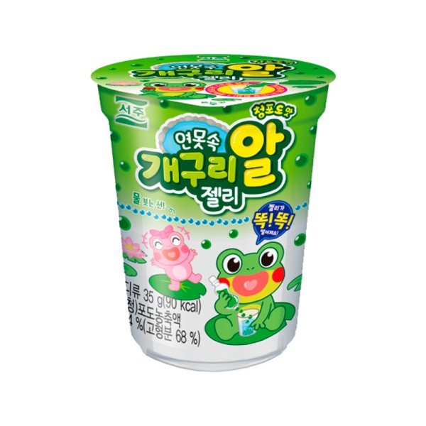 SEOJU Pond Frog Egg Jelly Green Grape Flavor 35g x 48 > Jelly