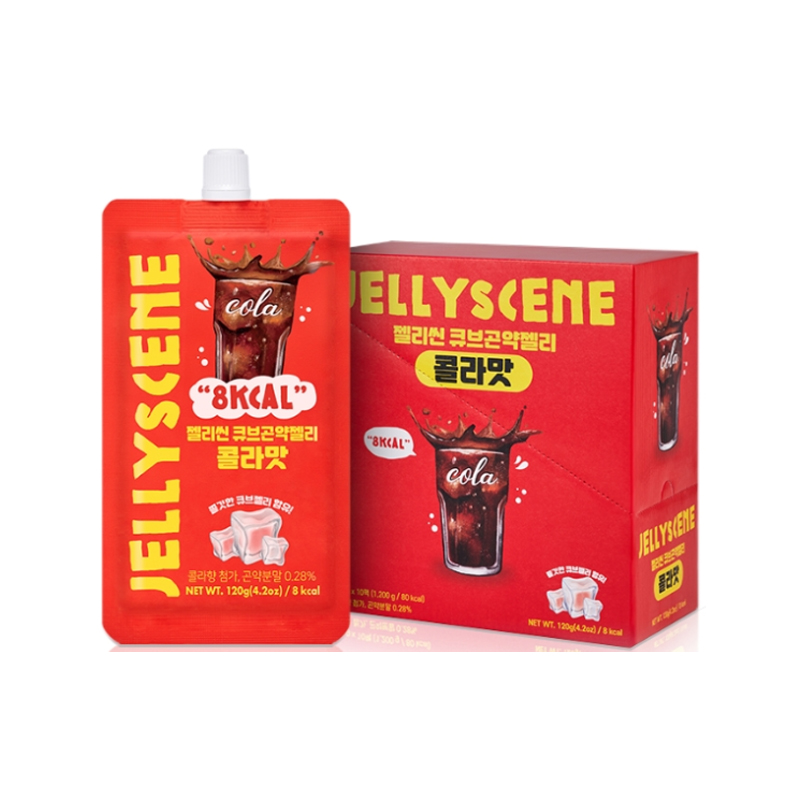 JELLYSCENE Cube Konjac Jelly Coke 120g x 10p x 5