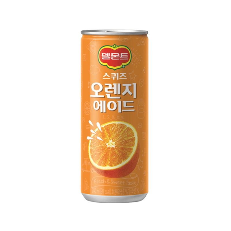 LOTTE CHILSUNG Delmonte Squeeze Orange Ade 240ml x 30