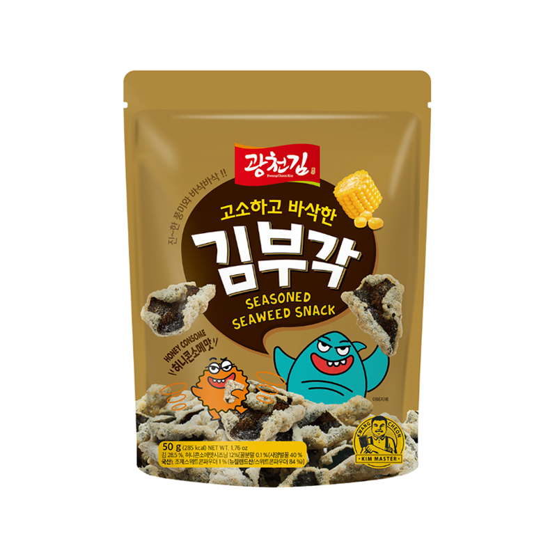 KWANGCHEONKIM Honey Consomme Flavor Seaweed Crisps 50g x 20