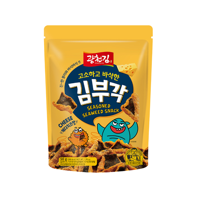 KWANGCHEONKIM Cheddar Cheese Flavor Seaweed Crisps 50g x 20