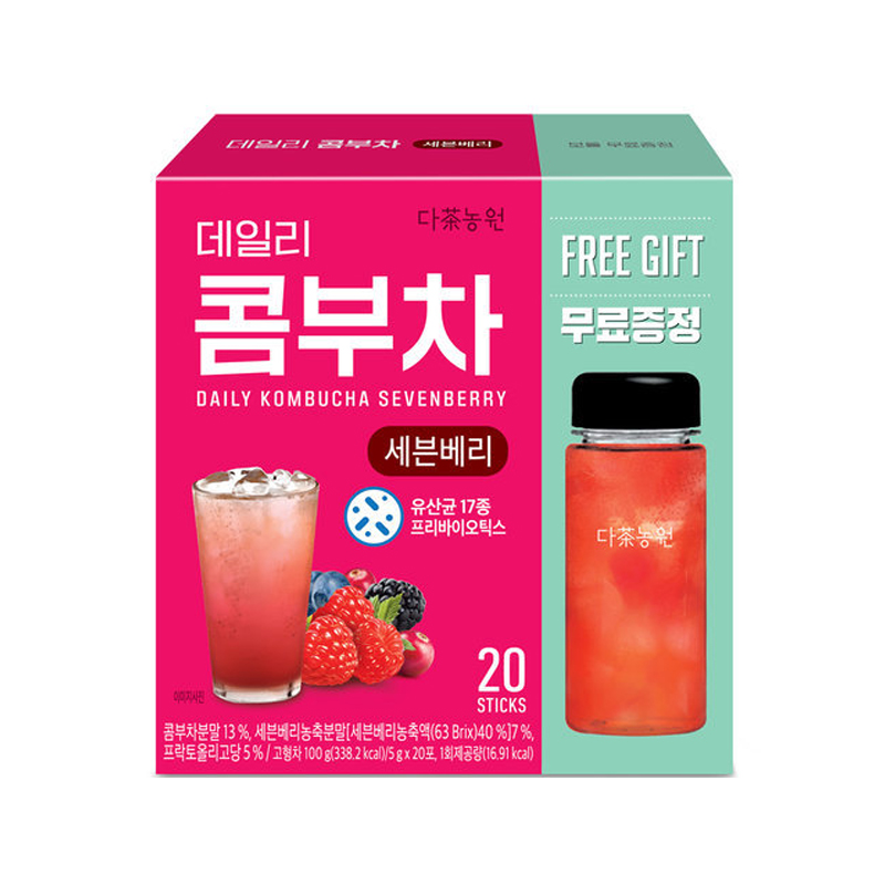 DANONGWON Daily KombuCha Sevenberry(Free gift) 5g x 20p x 12