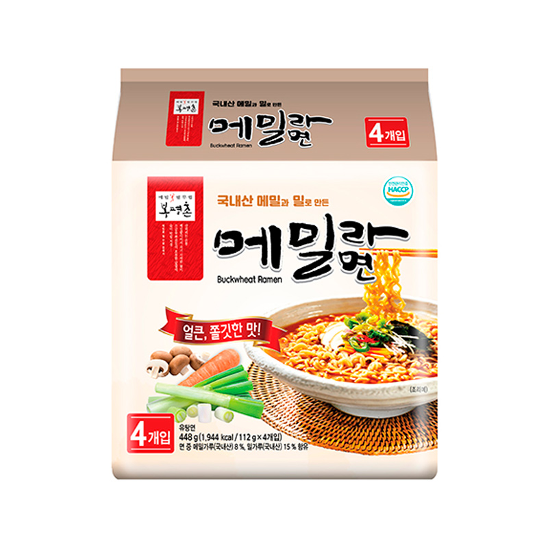 BONGPYUNG Buckwheat Ramen 112g x 4p x 4