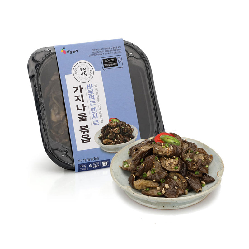 SKYFARM Frozen Seasoned & Stir-fry Eggplant (F) 100g x 24