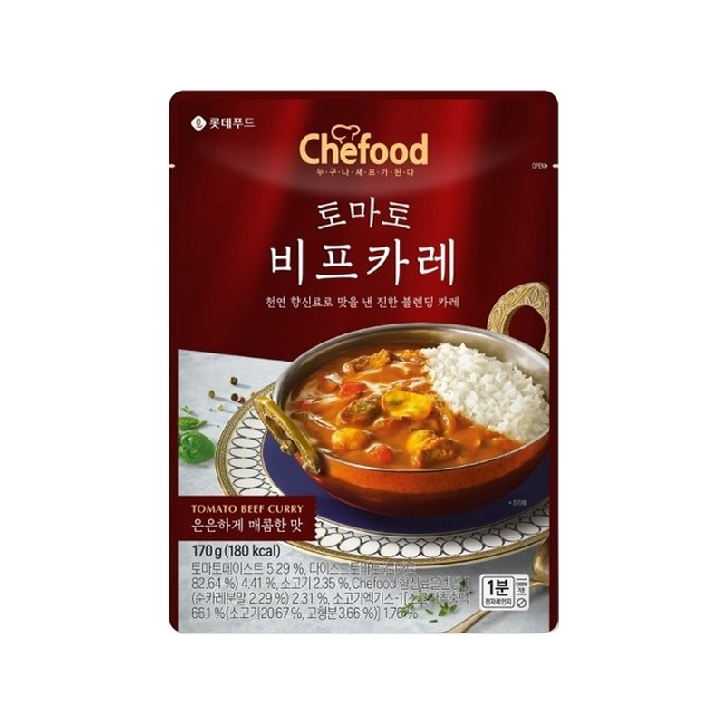 LOTTE FOOD Chefood Tomato Beef Curry 170g x 12