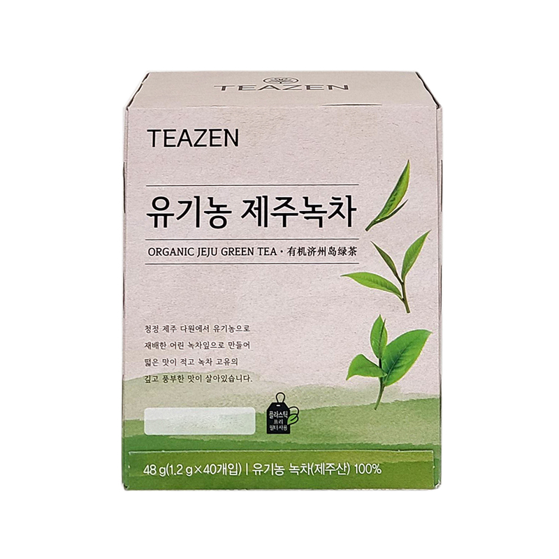 TEAZEN Organic Jeju Green Tea 1.2g x 40p x 12