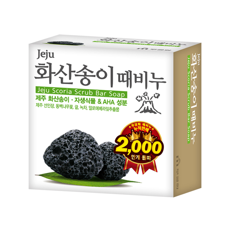 MUKUNGHWA Scoria Jeju Songi Scrub Bar Soap 100g x 24