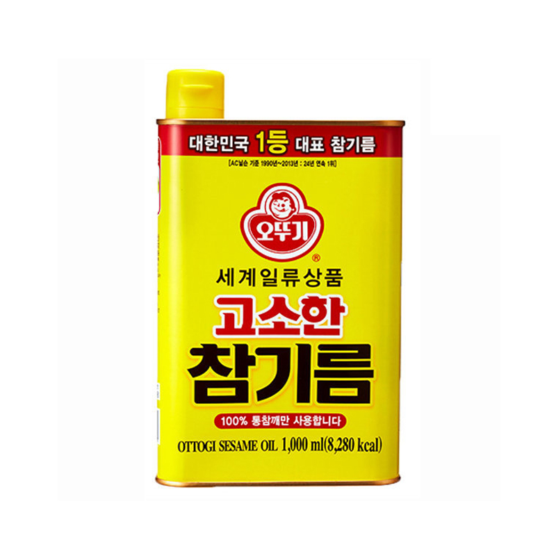 OTTOGI Savory Sesame Oil 1000ml x 8