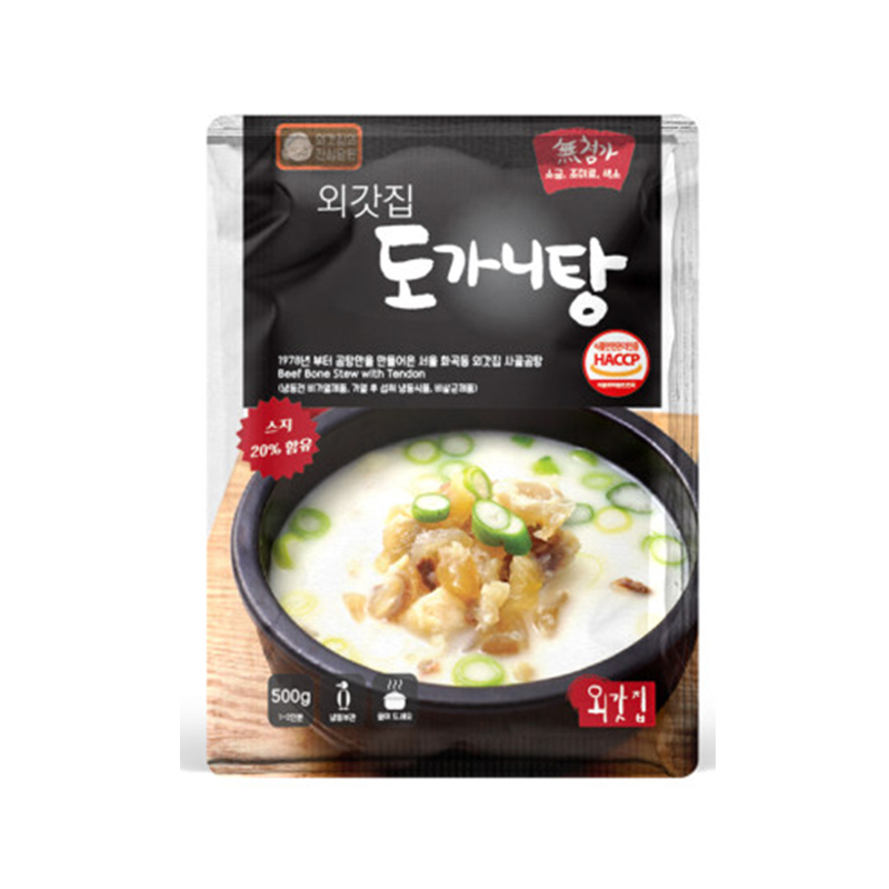 WAEGOTZIP Beef Bone soup with Tendon (F) 500g x 24