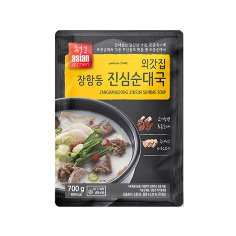 WAEGOTZIP Janghangdong Jinsim Sundae Soup (F) 700g x 24