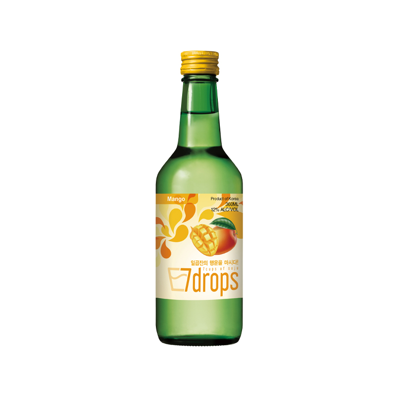 7DROPS Soju Mango Alc. 12% 360ml x 20