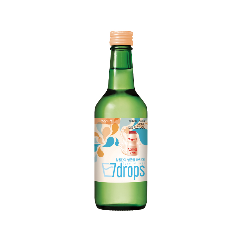 7DROPS Soju Yogurt Alc. 12% 360ml x 20