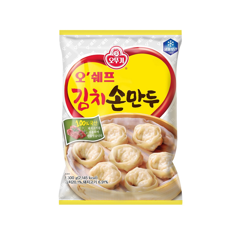 OTTOGI Chef Oh Kimch Home-made Dumplings (F) 1300g x 6