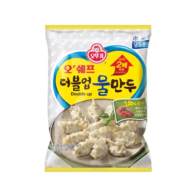 OTTOGI Chef Oh Double Up Water Dumplings (F) 1000g x 6