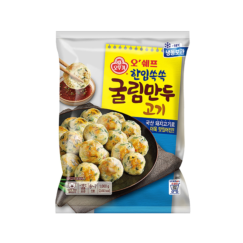 OTTOGI Chef Oh Bite Dongle Dumplings (F) 1000g x 6