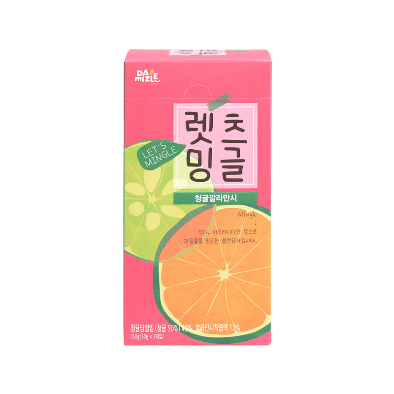 DAMIZLE Green Mandarin Calamansi Tea Stick Liquid Sachet 50g x 7p x 20