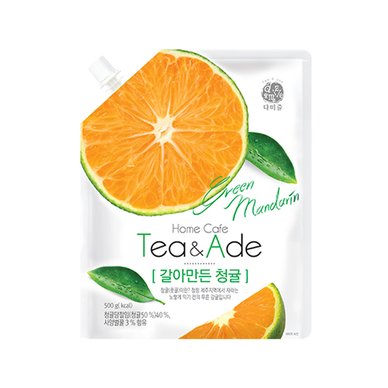 DAMIZLE Green mandarin Tea & Ade Pouch 500g x 16