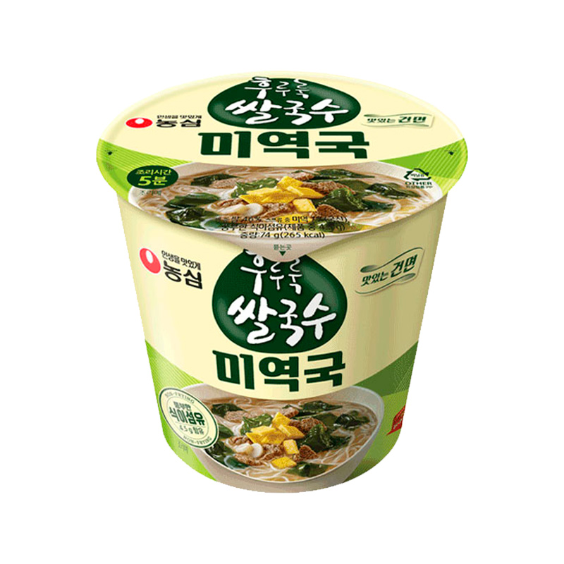 NONGSHIM Hooroorook Rice Noodle Seaweed Soup 74g x 12