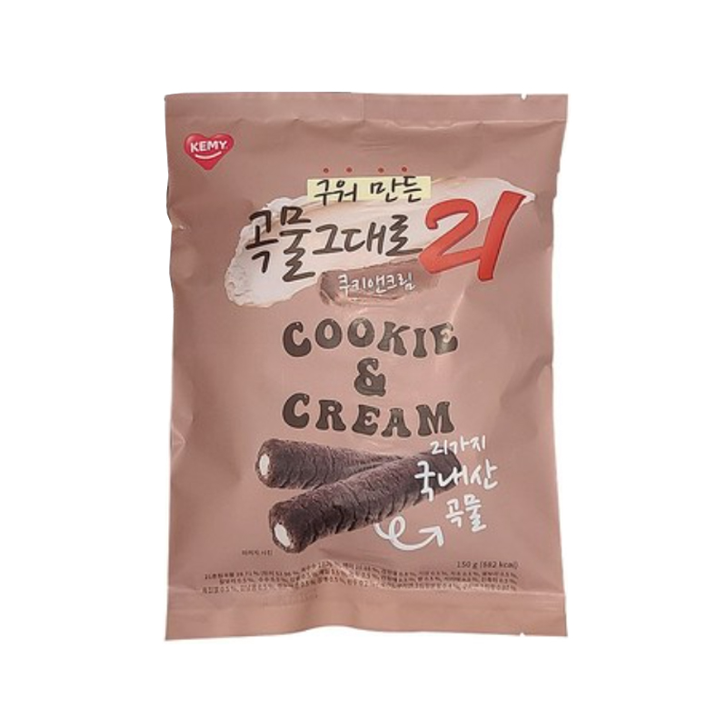 KEMY Korean 21 Grains Stick Cookie&Cream 150g x 20