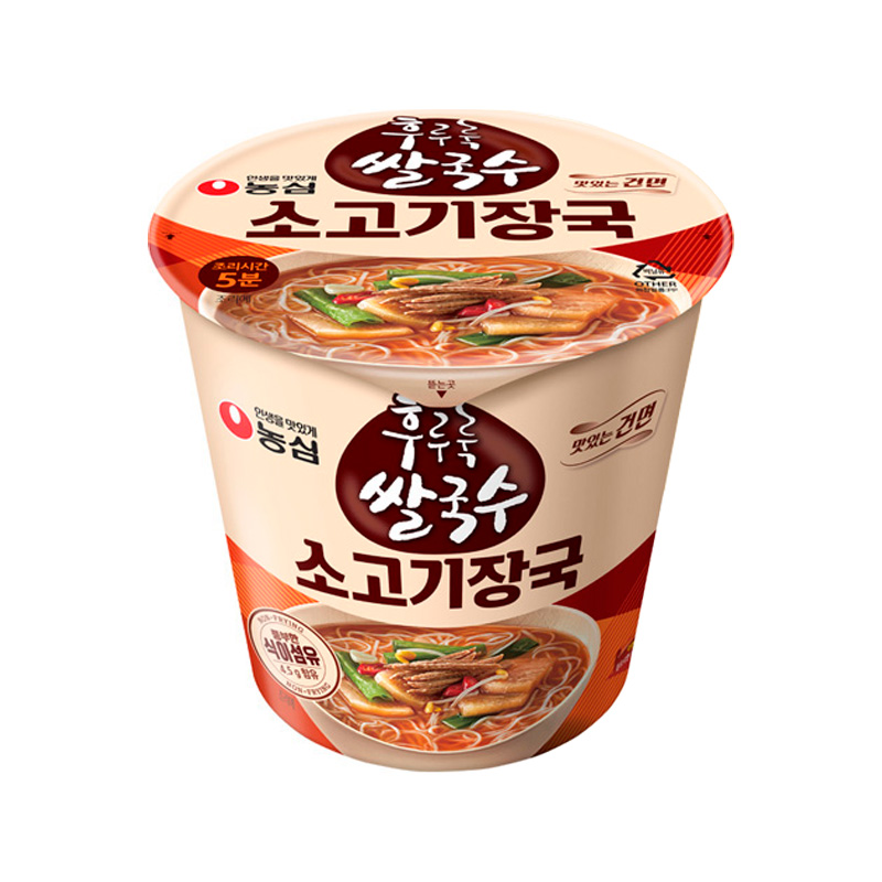 NONGSHIM Hooroorook Rice Noodle Beef Soup 73g x 12