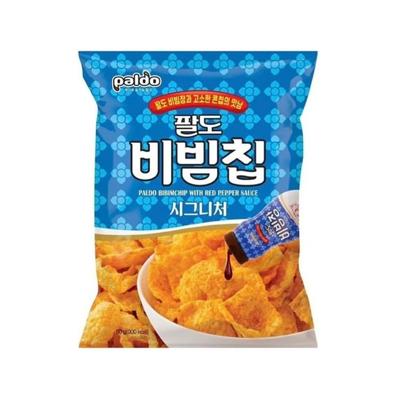 PALDO Bibim Chip Red Peper Sauce Flavor 80g x 12