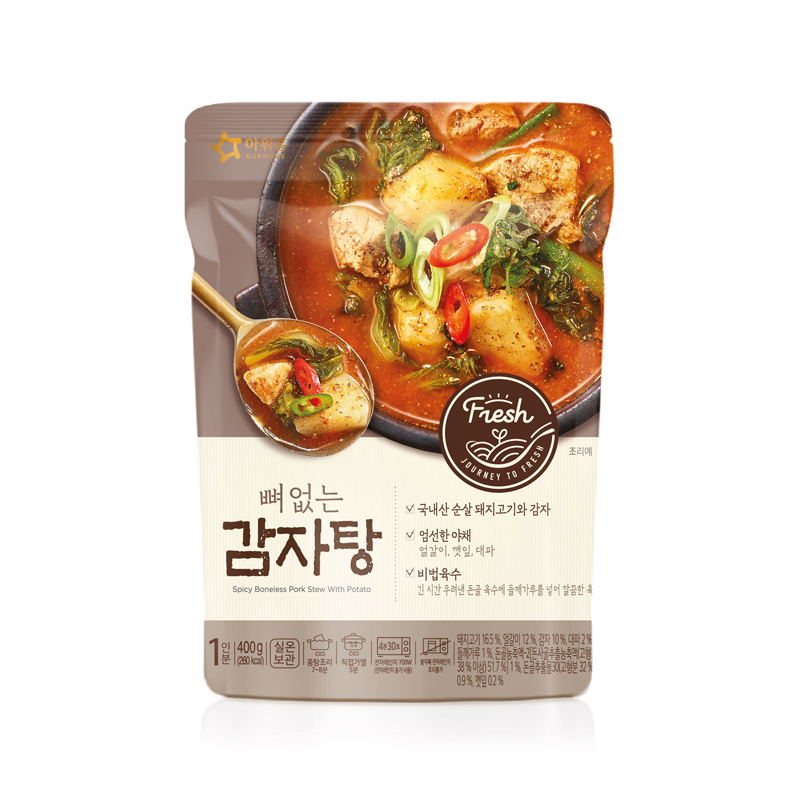 OURHOME Korean Gamjatang Pork Boneless Soup 400g x 10