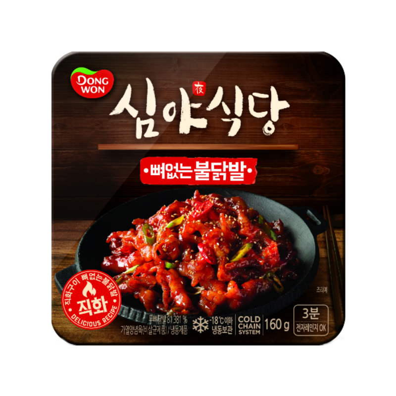 DONGWON Late Night Restaurant Boneless Buldak Feet (F) 160g x 24