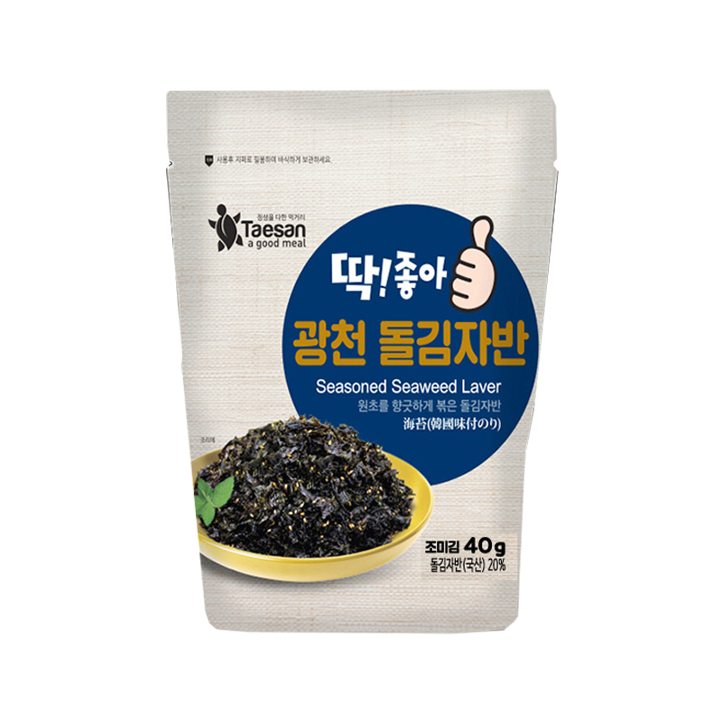 TAESAN Ddakjaa Laver Seaweed Flakes 40g x 25