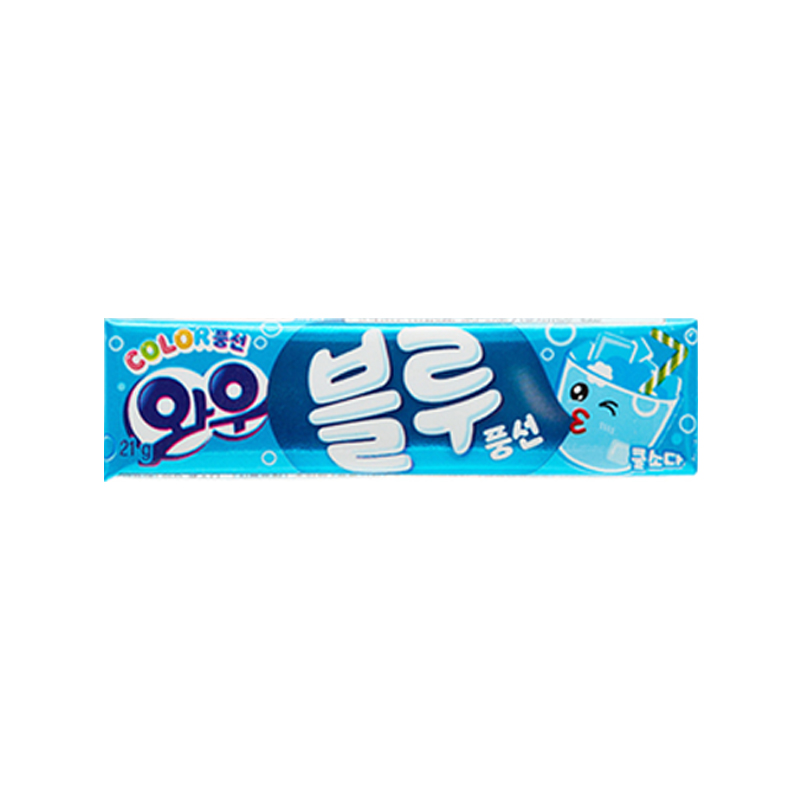 ORION Wow Blue Chewing Gum Soda 21g x 60