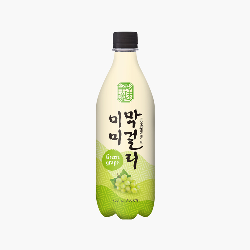 MiMi Makgeolli Green Grape Flavor Alc. 6% 750ml x 20