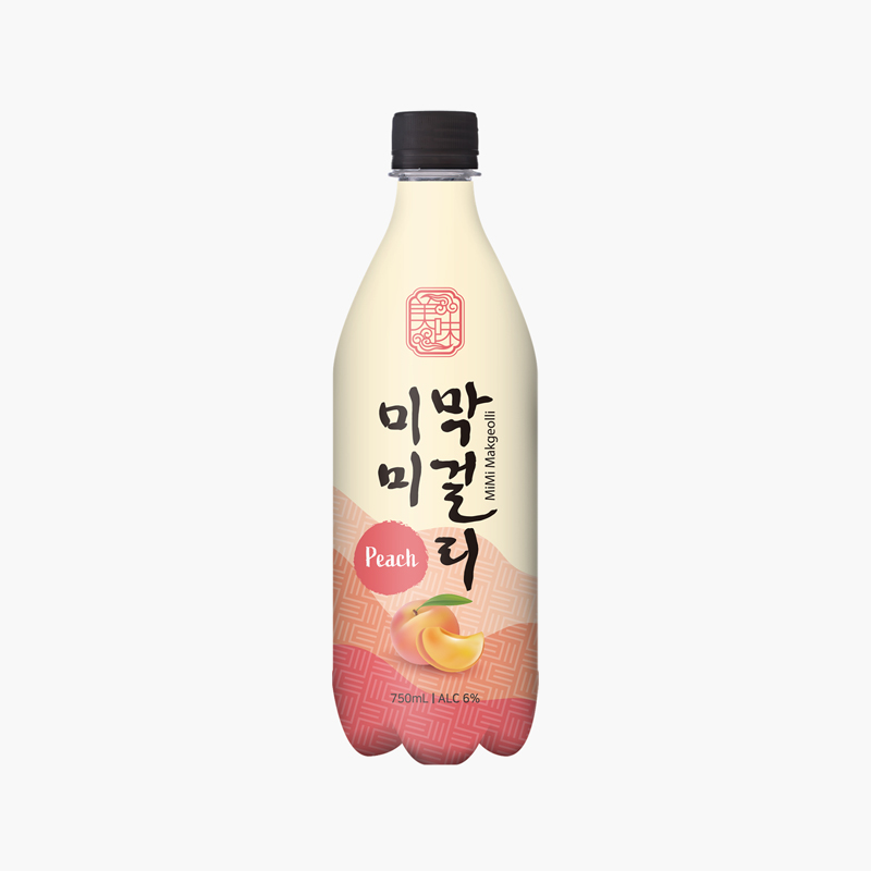 MiMi Makgeolli Peach Flavor Alc. 6% 750ml x 20