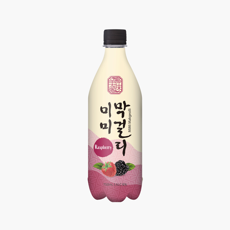 MiMi Makgeolli Raspberry Flavor Alc. 6% 750ml x 20