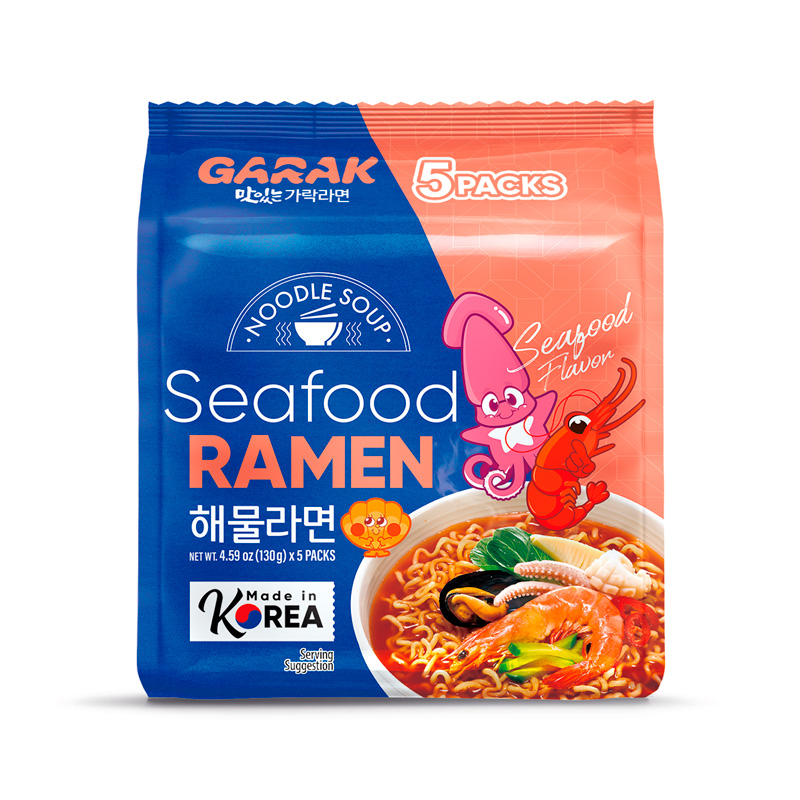 GARAK Seafood Ramen 130g x 5p x 8