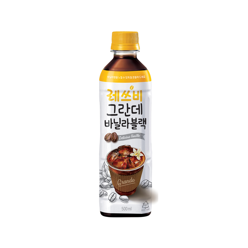 LOTTE CHILSUNG Let's Be Grande Vanilla Black 500ml x 24