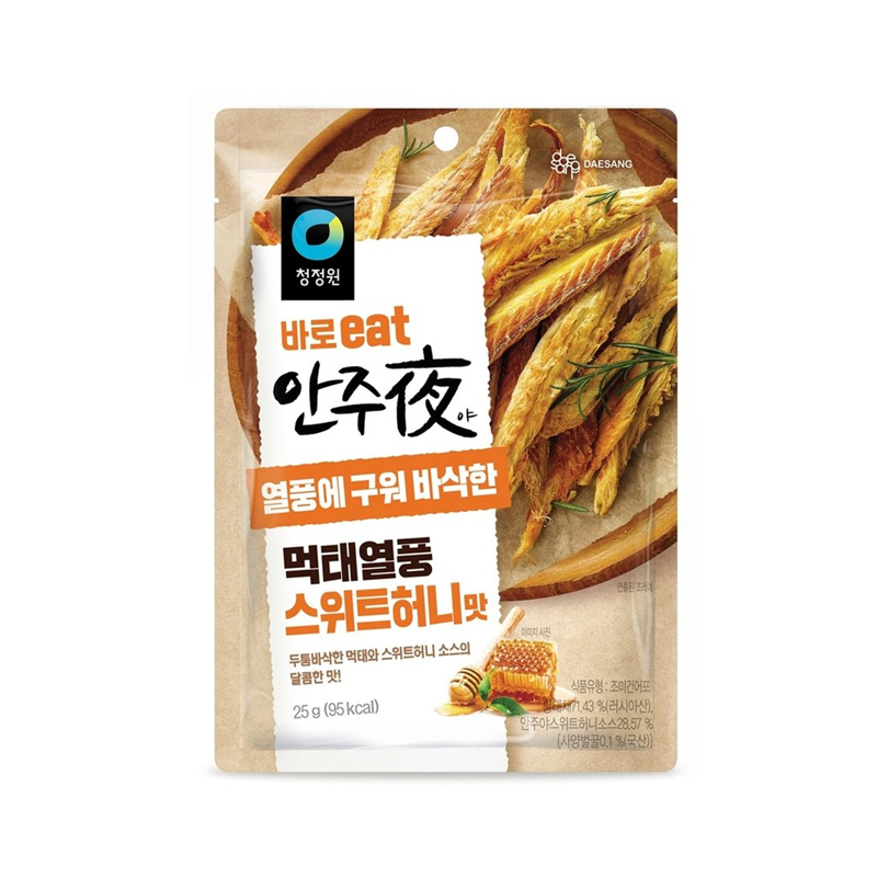 CHUNGJUNGWON Anjuya Grilled Dried Pollack Sweet Honey Flavor 25g x 30