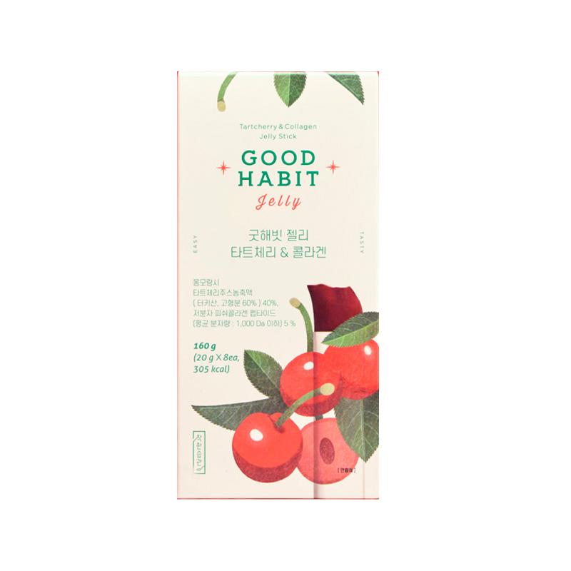 GOOD HABIT Jelly Tart Cherry&Collagen 20g x 8p x 25