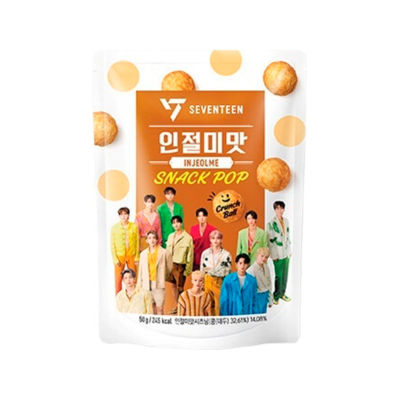 HY Eats On SEVENTEEN Snack Pop Injeolmi Flavor 50g x 40