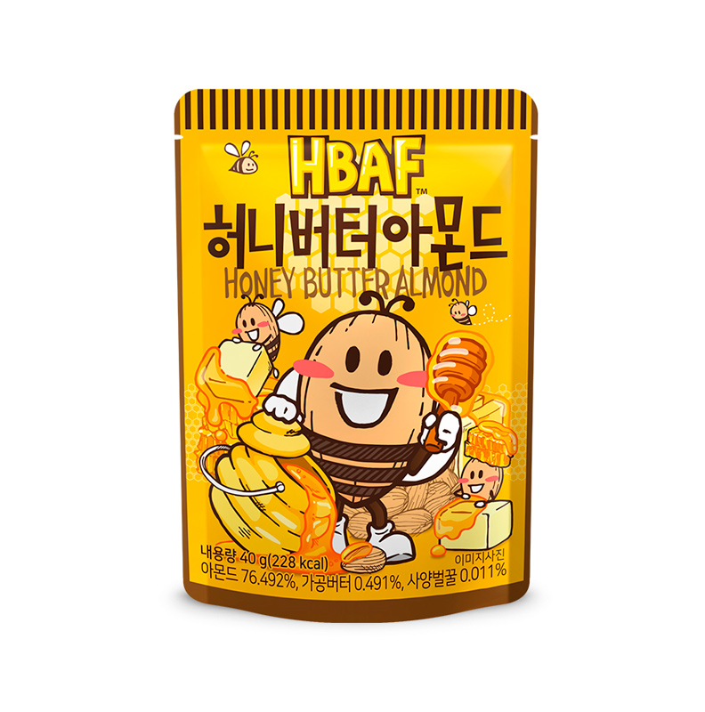 HBAF Honey Butter Almond 40g x 72