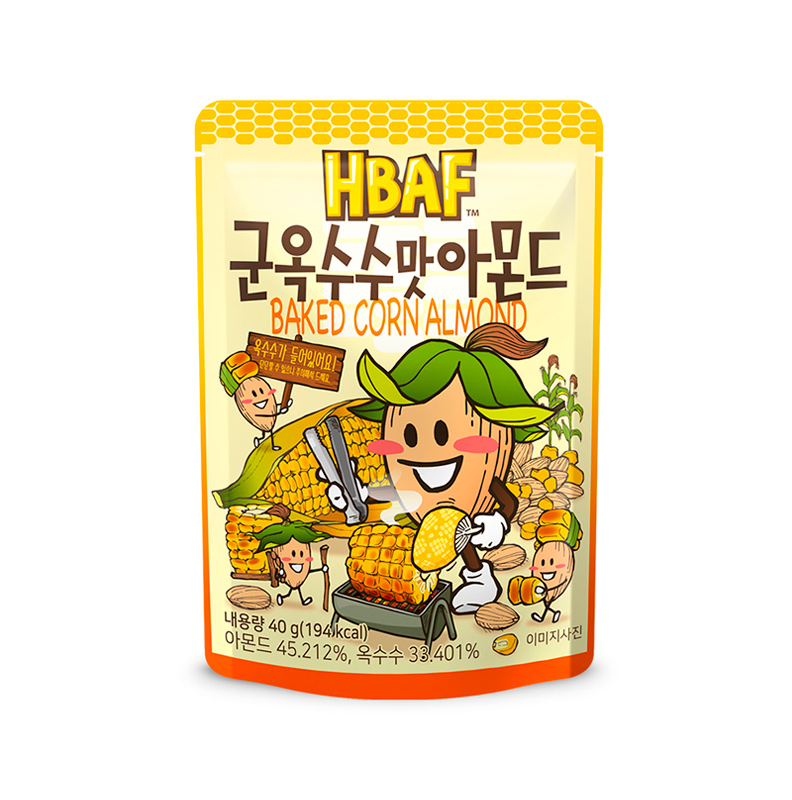 HBAF Roasted Corn Almonds 40g x 72