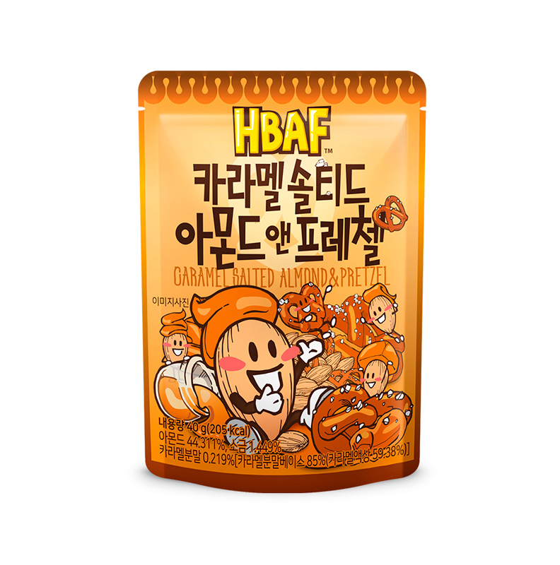 HBAF Caramel Salted Almonds & Pretzels 40g x 72