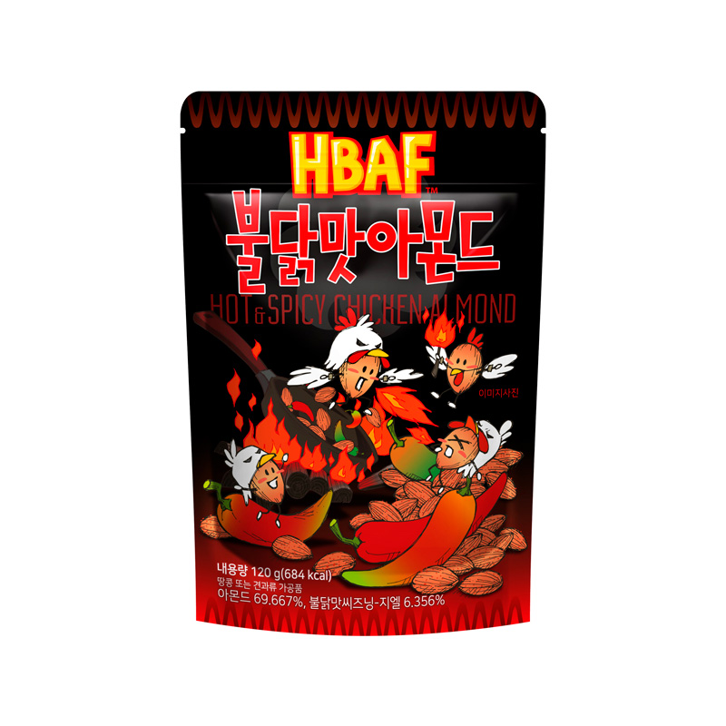 HBAF Hot Spicy Chicken Almond 120g x 20