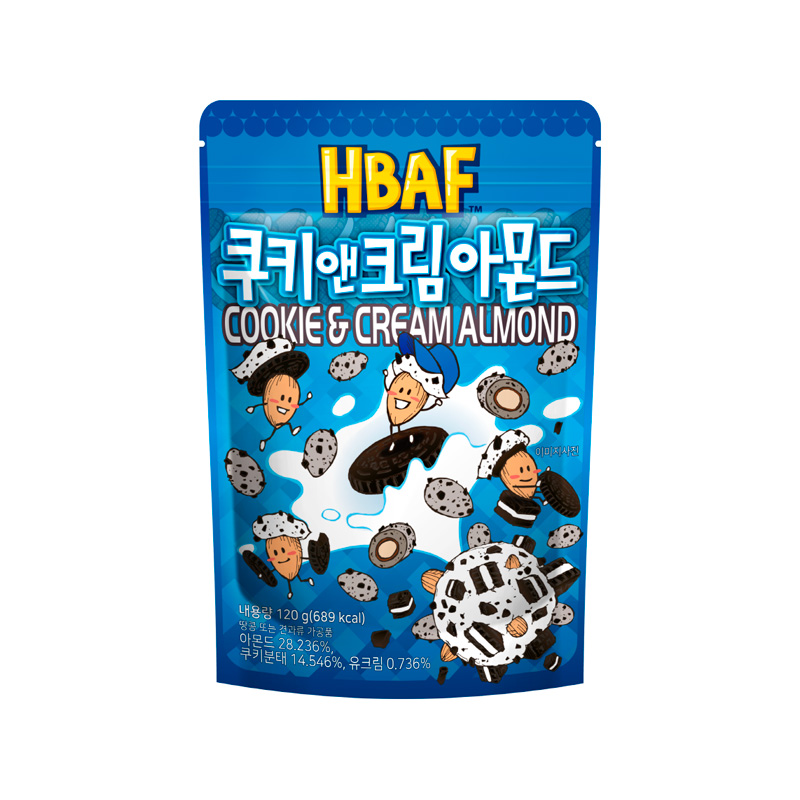 HBAF Cookies and Cream Almond 120g x 20