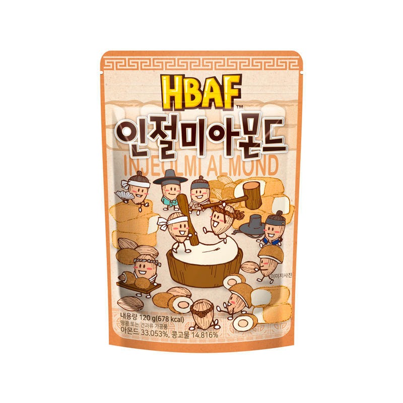 HBAF Injeolmi Almond 120g x 20