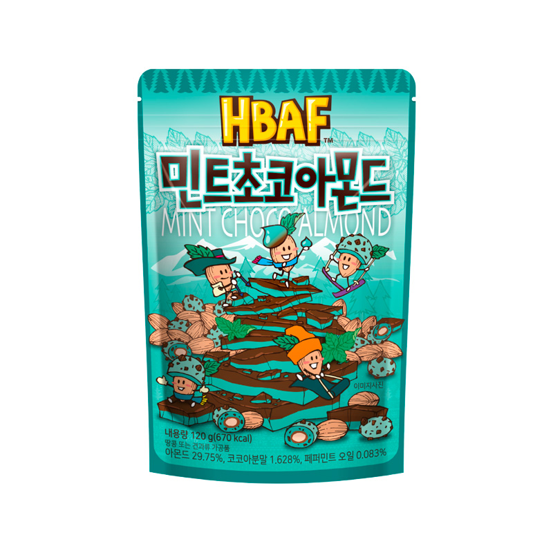 HBAF Mint Choco Almond 120g x 20