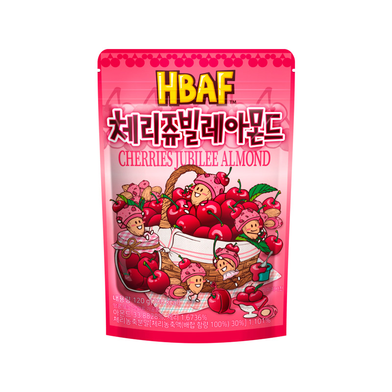 HBAF Cherries Jubilee Almond 120g x 20