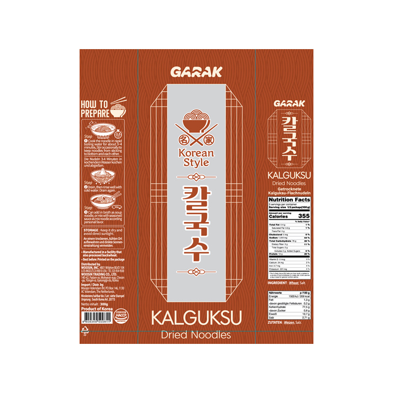 GARAK Kalguksu Dried Noodles 300g x 40