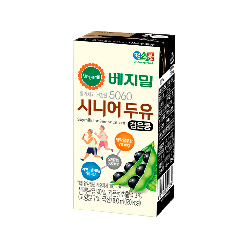 DR.CHUNG'S FOOD Vegemil Black Bean 5060 Senior Soymilk 190ml x 96